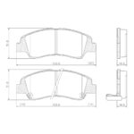 Pastillas de Freno (153MM) HYUNDAI I10, GRAND I10 1.2