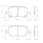 Pastillas de Freno (1161) (106MM) CHEVROLET CRUZE-ASTRA (15/..)TRASERA