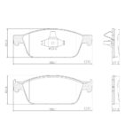 Pastillas de Freno (1117) (180MM) FORD KUGA/ FOCUS III/ TRANSIT 2.2