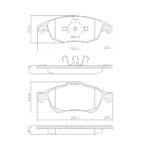 Pastillas de Freno (0950)(155MM) CITROEN BERLINGO/ PEUGEOT 5008- PARTNER/