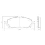 Pastillas de Freno (1237)(144MM) TOYOTA INNOVA 2.7- HILUX