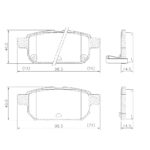 Pastillas de Freno ()(98MM) SIZUKI VITARA 1.6 16V TRASERA