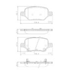 Pastillas de Freno (1254) (106MM) CHEVROLET TRACKER 1.8 16V (17/22)