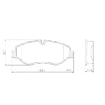 Pastillas de Freno (0879)(163MM) IVECO DAILY 55C16, SPRINTER 415/VW CRAFTER
