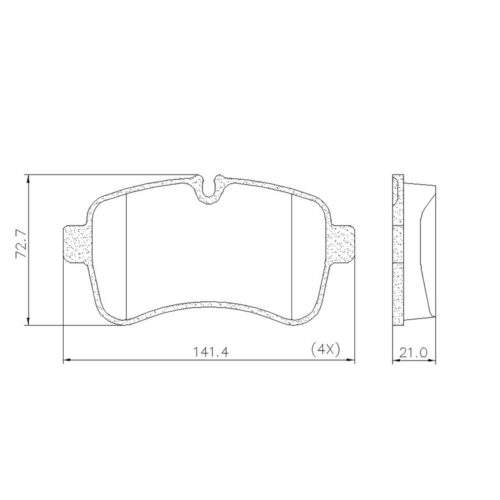 Pastillas de Freno (0898)(141MM) IVECO DAILY 35S14 - 45S14 -55C16, DAILY III TR