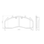 Pastillas de Freno (0967)(249MM) VOLVO B-7 R - B-12, B-6 PUMA TATSA