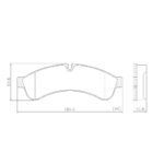 Pastillas de Freno (1035)(184MM) IVECO DAILY III (06/…)- 70C16 (13/…) TRASERA