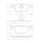 Pastillas de Freno (1113)(123MM) BMW SERIE 1 114-116-118-120-125 I 10/ TRASERA
