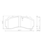 Pastillas de Freno (    )(247MM) SCANIA G-R 440/480/540- K-410