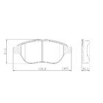 Pastillas de Freno (0728)(136MM) PEUGEOT 307 / CITROEN C4 / FIAT PUNTO(M-Z3153M