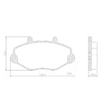 Pastillas de Freno (0371) (138MM) FORD TRANSIT 150-190 15'' (ABS)