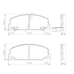 Pastillas de Freno (0090) (127MM) HONDA CIVIC 1.4, 1.5, 1.6 (91/..)/ ACCORD