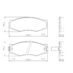 Pastillas de Freno (0163) (130MM) NISSAN VANETTE, PATHFINDER, PICK UP 720