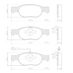 Pastillas de Freno (0499) (151MM) ALFA ROMEO 145-146/ FIAT BRAVA-MAREA