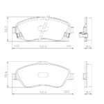 Pastillas de Freno (0687)(131MM) CHEVROLET CORSA II (00/..)(MZ-3166M)