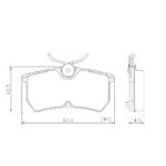 Pastillas de Freno (0540)(87MM) FORD FOCUS (TRASERA) (MZ-3184M)