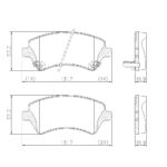 Pastillas de Freno (0716)(131MM) TOYOTA COROLLA 1.6 - 1.8 16V (NAFTA)(MZ-3163M)