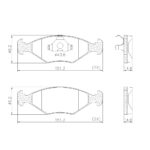 Pastillas de Freno (0751)(151MM) VW GOL - SAVEIRO - PALIO (DISCOS VENTILADOS)
