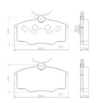 Pastillas de Freno (0407)(104MM) CHEVROLET CORSA /VW GOL, SAVEIRO / FORD ESCORT