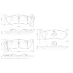 Pastillas de Freno (0853)(140MM) JEEP LIBERTY (04/..) / WRANGLER (06/..)TRASERA