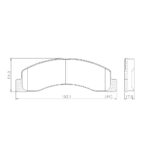 Pastillas de Freno (0511)(164MM)  FORD F100, F250, F350, F-4000 (MZ-3090M)