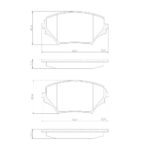 Pastillas de Freno (0754)(123MM) TOYOTA RAV 4