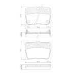Pastillas de Freno (0788)(78MM) TOYOTA RAV 4 II 1.8, 2.0  (00/..)-CHERY TIGGO T