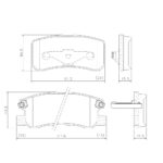 Pastillas de Freno (0749)(111MM) MITSUBISHI ENDEAVER/ MONTERO TRASERA
