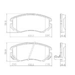 Pastillas de Freno (0833)(131MM) HYUNDAI GALLOPER, TUCSON / KIA SPORTAGE