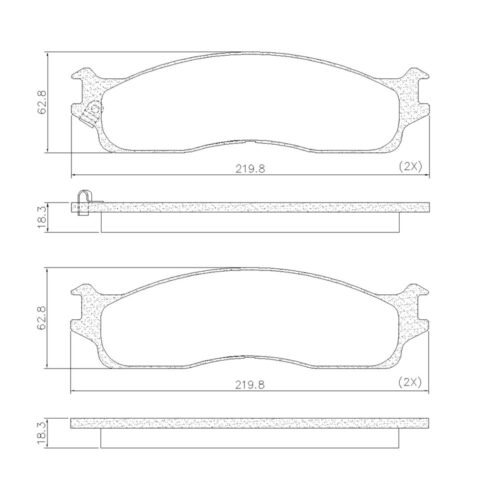 Pastillas de Freno (0810)(220MM) DODGE RAM 2500 - 3500