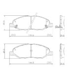 Pastillas de Freno (1036) (144MM) NISSAN TIIDA (07/..) (MZ-3198M)
