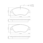 Pastillas de Freno (0747)(151MM) FIAT STILO 2.4 20V (01/..) CON SENSOR