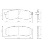 Pastillas de Freno (0232)(116MM) TOYOTA RUNNER-LAND CRUISER(03/..) TRASERA/