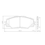 Pastillas de Freno (0861)(139MM) TOYOTA RAV 4 III 2.2 - 2.4 (06/...)