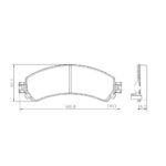 Pastillas de Freno PASTILLAS CHEVROLET BLAZER (96/03)- S10- S10 4WD
