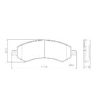 Pastillas de Freno (1125) (177MM) DODGE RAM 1500 2010/ DELANTERA