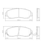 Pastillas de Freno (0908)(155MM) HONDA CRV III -ODYSSEY III  (04/..)