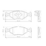 Pastillas de Freno (1060)(151MM) VW GOL (09/..) - SAVEIRO (09/..) (MZ-3202M)
