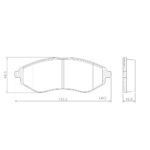 Pastillas de Freno (0494) (133MM) CHEVROLET AVEO / DAEWOO LANOS, SPARK