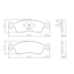 Pastillas de Freno (1048)(151MM FIAT UNO WAY PALIO ATTRACTIVE ARGO/ PEUGEOT 208