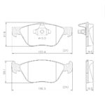 Pastillas de Freno (0989)(156MM) FIAT IDEA, LINEA,BRAVO,FIORINO,PALIO,ARGO(../1