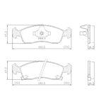 Pastillas de Freno (1061)(151MM) CHEVROLET COBALT, ONIX, PRISMA (12/..)