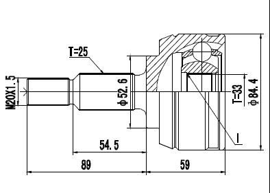 (NJH42-6521)(INT-33/EXT-25) RENAULT DUSTER MEGANE II