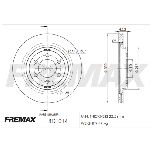 (350MM) F150 3.5 5.0 (TRASERO)