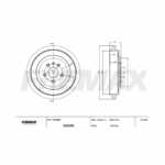 316MM  CHEVROLET MONTANA TRASERO ECOTEC 1.2 12V