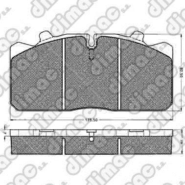 Pastillas de Freno (0519)(175MM) MERCEDES BENZ 712, 812, 814, 914