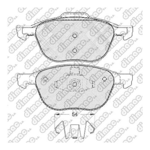 Pastillas de Freno (0930)(155MM) FORD FOCUS, ECOSPORT KINETIC, KUGA 09/../