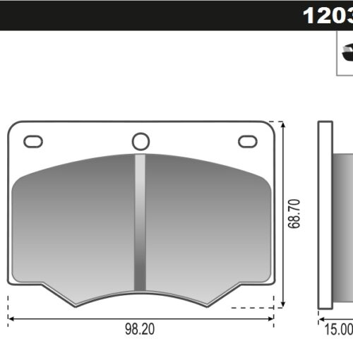 Pastillas de Freno (0291) (98MM) FORD TAUNUS (GRANDE)/ VW KOMBI (66/94)