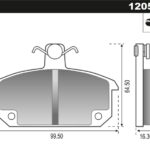 Pastillas de Freno (0303) (99MM) RENAULT 12-18 JUNIOR