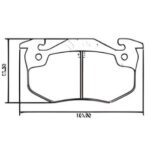 (0193) (105MM) PEUGEOT 306-405 /RENAULT CLIO-19 TRASERA